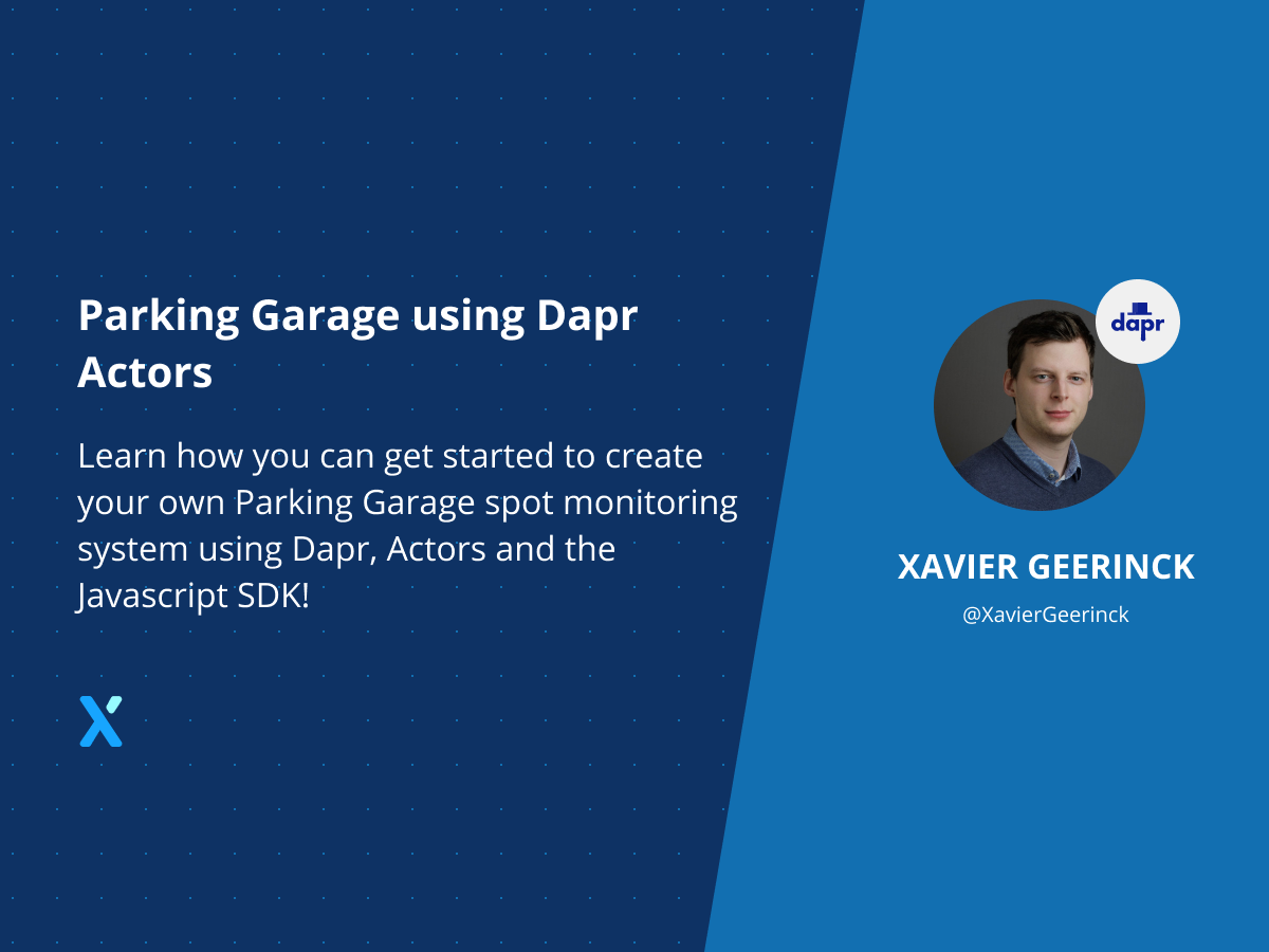 Parking Garage Sensor implementation using Dapr Actors