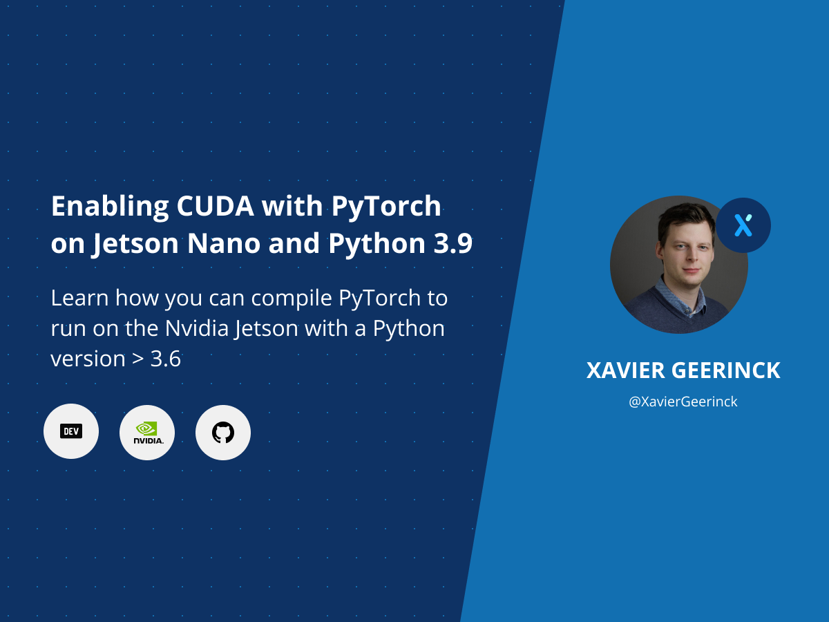 Enabling CUDA with PyTorch on Nvidia Jetson and Python 3.9