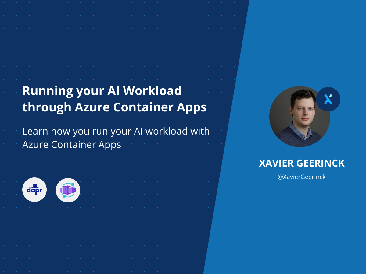 Running your AI Workload through Azure Container Apps